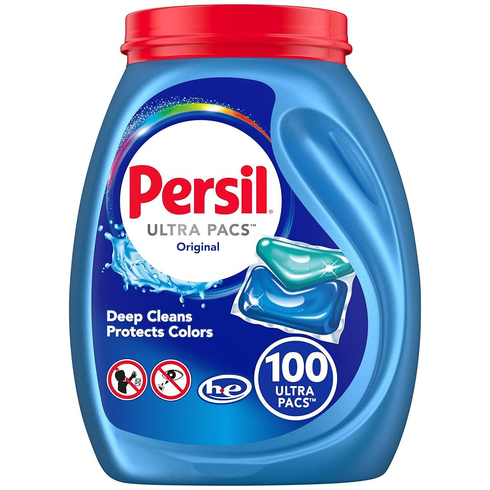 Persil Ultra Pacs Original Everyday Clean Laundry Detergent, 100 count | Amazon (US)