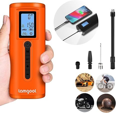Lamgool 150 PSI Tire Inflator Portable Air Compressor For Car Tires With Digital Pressure Gauge L... | Amazon (US)