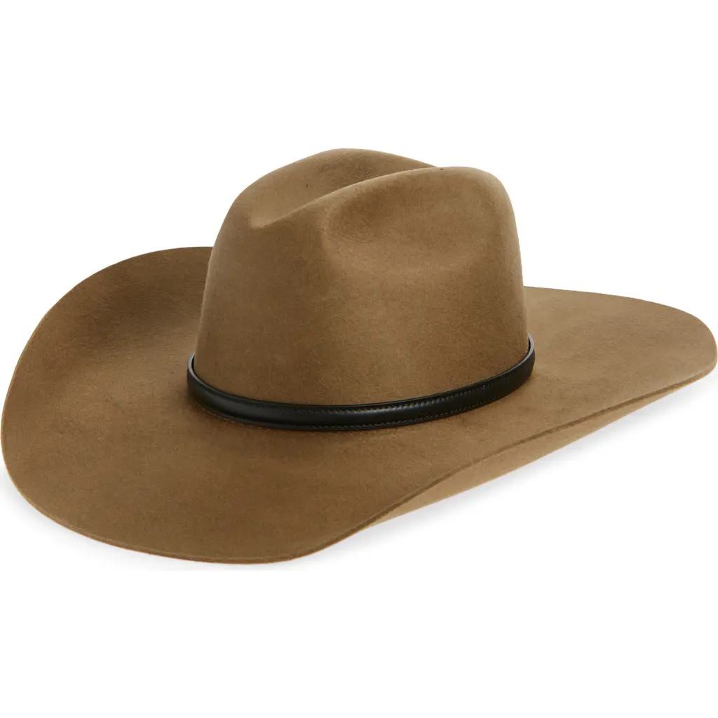 Janessa Leoné Nash Wool Fedora in Camel at Nordstrom, Size Small | Nordstrom