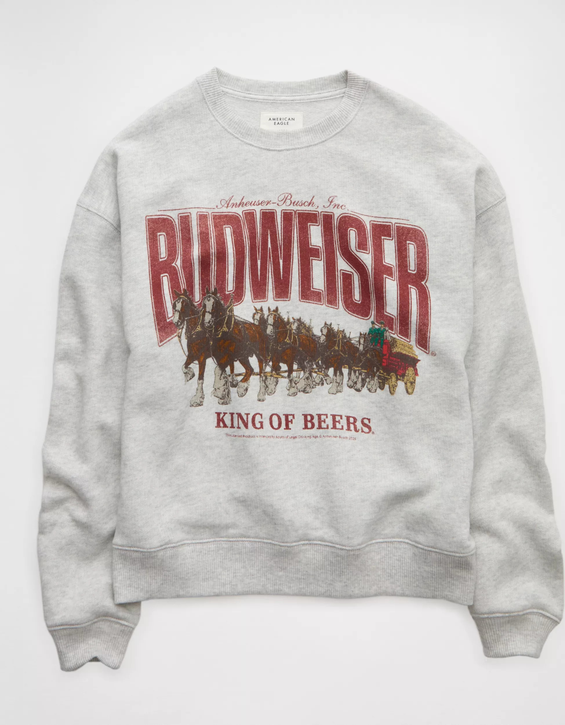 AE Budweiser Graphic Sweatshirt | American Eagle Outfitters (US & CA)