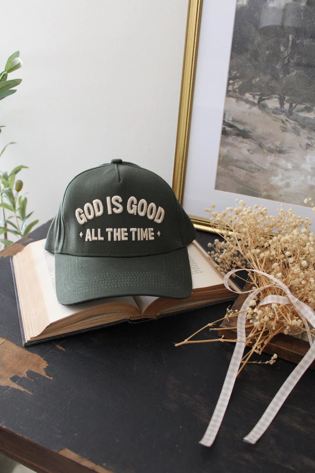 God is Good All the Time Trucker Hat, Puff Embroidery - Etsy | Etsy (US)