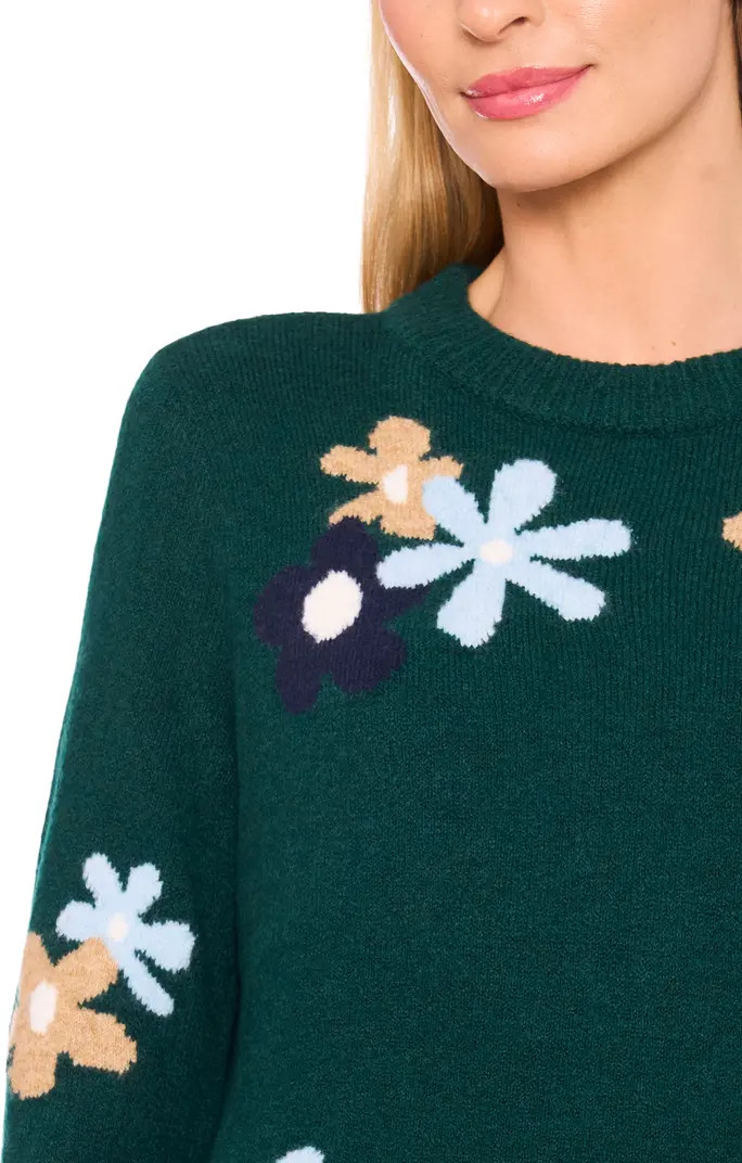 CeCe Floral Crewneck Sweater | Nordstrom | Nordstrom