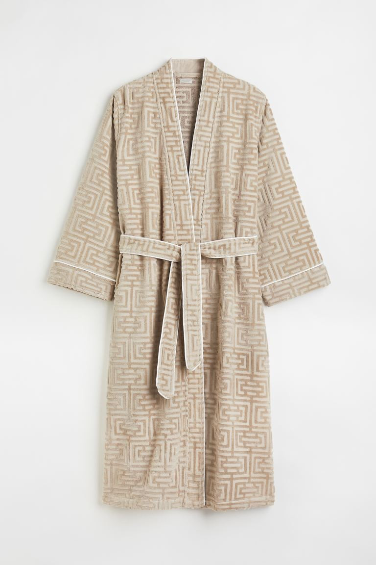 Robe de chambre à motif jacquard | H&M (FR, IT, ES, PT, BE)