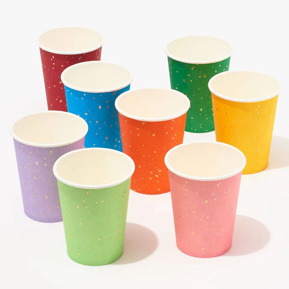 Bright Multicolor Paper Cups | Get Gatherings
