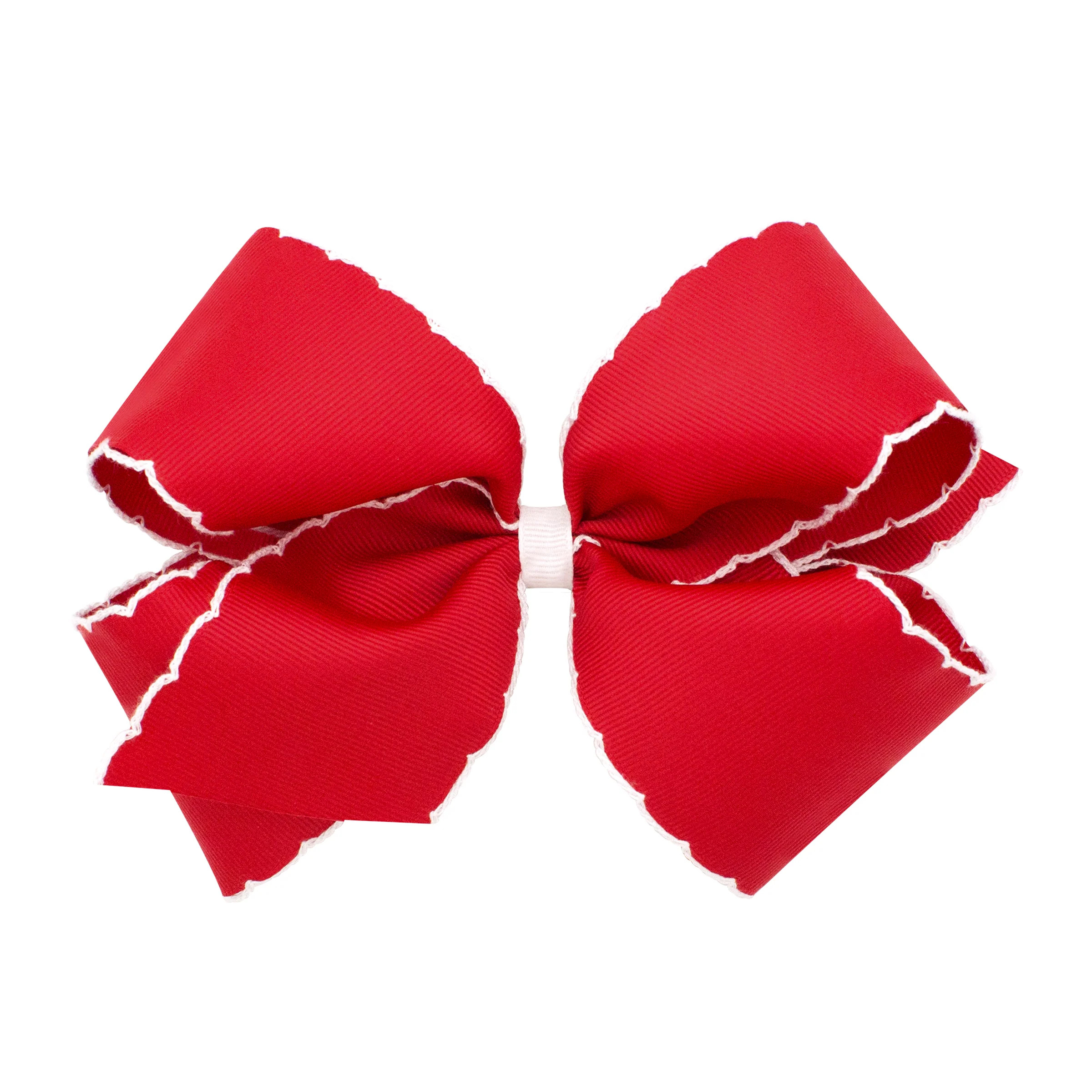 Red Moonstitch Girls Bow | Eyelet & Ivy