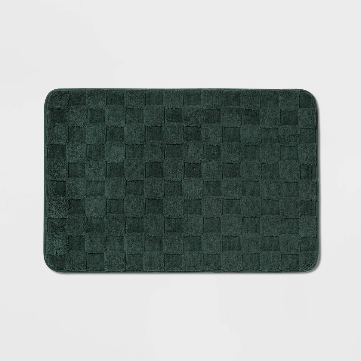 20"x30" Everyday Checked Cushion Bath Rug - Room Essentials™ | Target
