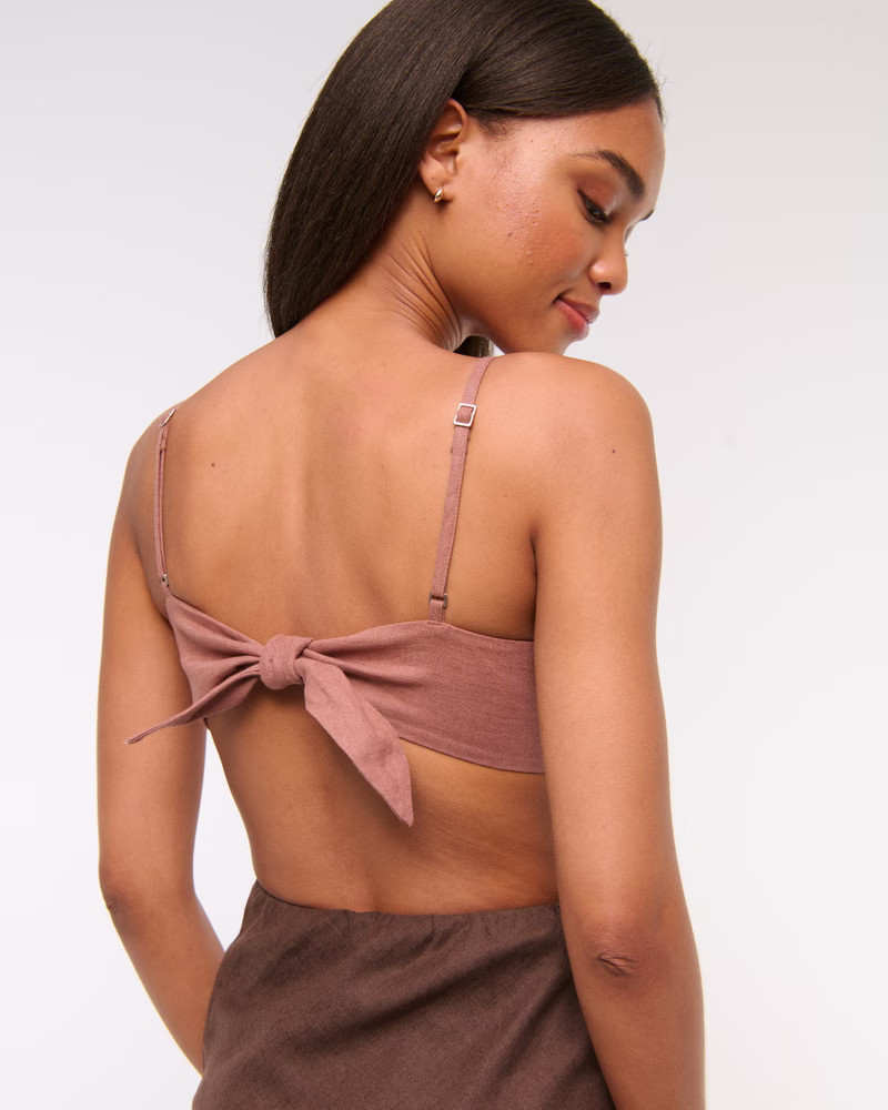 The A&F Julia Slip Cutout Maxi Dress | Abercrombie & Fitch (UK)