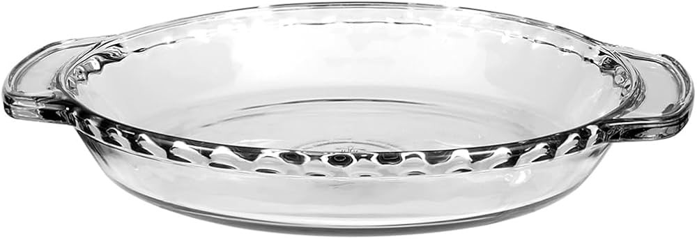 Anchor Hocking Oven Basics 9.5-Inch Deep Pie Plate, Clear, 1 Piece | Amazon (US)