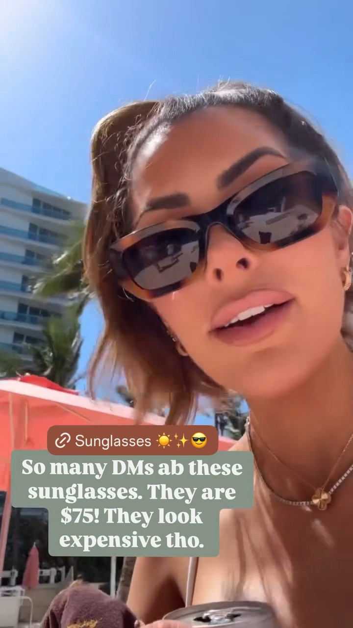So many messages about these sunglasses! They look so expensive but are only $75. Perfect for vacation!

#LTKSeasonal #LTKFindsUnder100 #LTKStyleTip