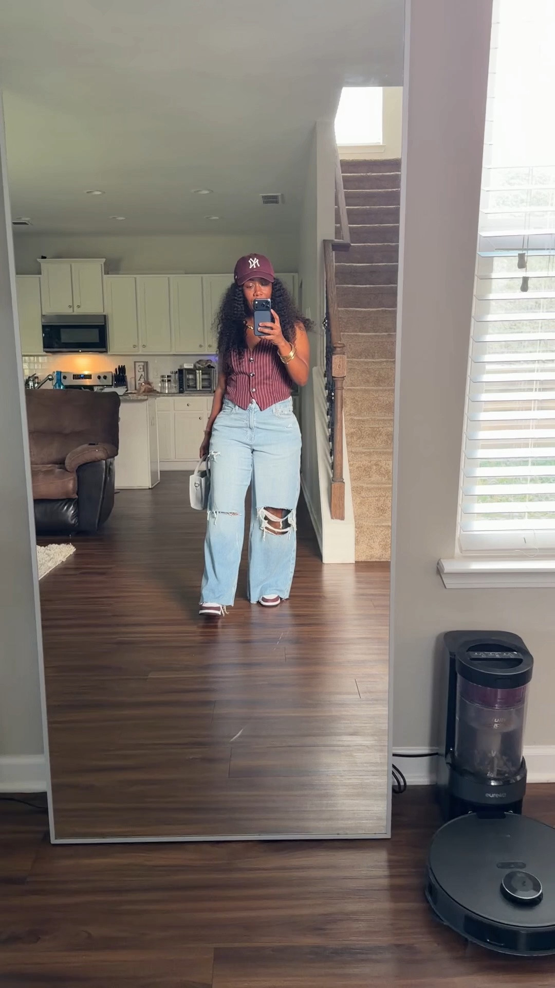 Need a casual sneaker outfit idea for fall? I styled burgundy sneakers with light wash jeans, a matching burgundy vest and baseball cap for an easy everyday look. The burgundy accessories add a fall color without having to wear heavy layers while it’s still warm outside. Save this burgundy sneaker outfit for your fall wardrobe inspiration, then shop the look below.

#LTKOver40 #LTKPetite #LTKootd