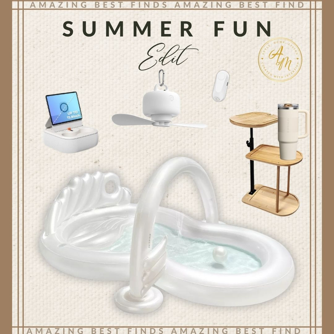 Summer fun just got an upgrade ☀️🦢 Whether you’re relaxing in the cutest inflatable pool or organizing your outdoor must-haves, this edit has all the essentials to keep you cool and cozy.

Which item would you grab first? 😍 #SummerEdit #AmazonFinds #BackyardGoals #AmazingBestFinds #SummerVibes

#LTKSeasonal #LTKParties #LTKSummerEdit