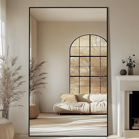 MELOMOIR Full Length Mirror, 44"x72" Oversized Floor Mirror Freestanding, Large Full Body Mirror ... | Amazon (US)