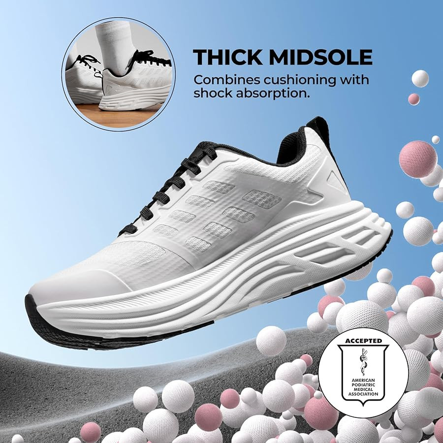 NORTIV 8 Women's Walking Shoes Cushion Running Tennis Shoes ActiveFloat Non-Slip Comfortable Brea... | Amazon (US)