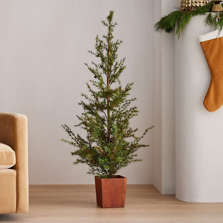 Faux Potted Alpine Tree w/ Pine Cones | West Elm (US)