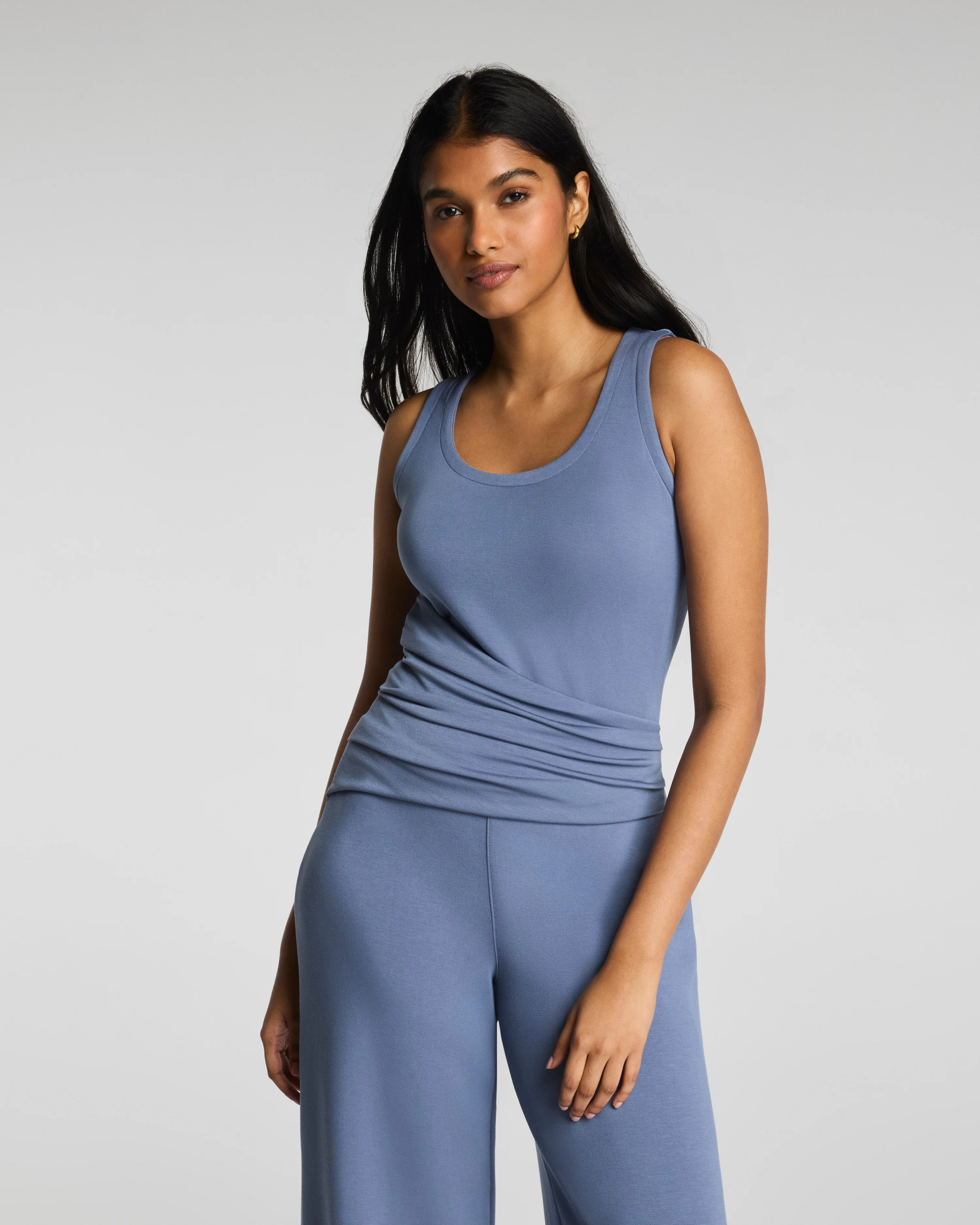 Draped Sleeveless Jumpsuit | Spanx