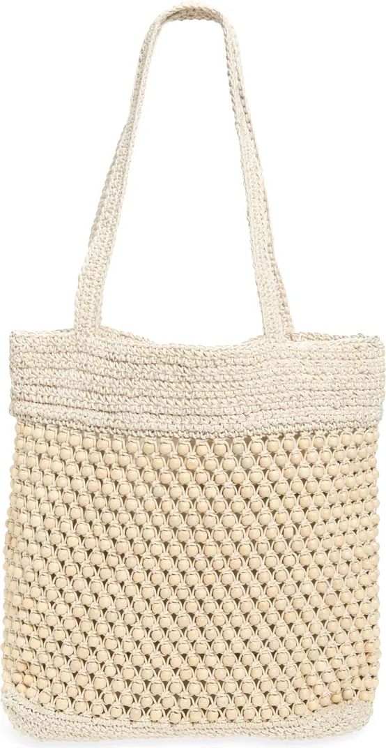 Madewell Beaded Crochet Tote Bag | Nordstrom | Nordstrom