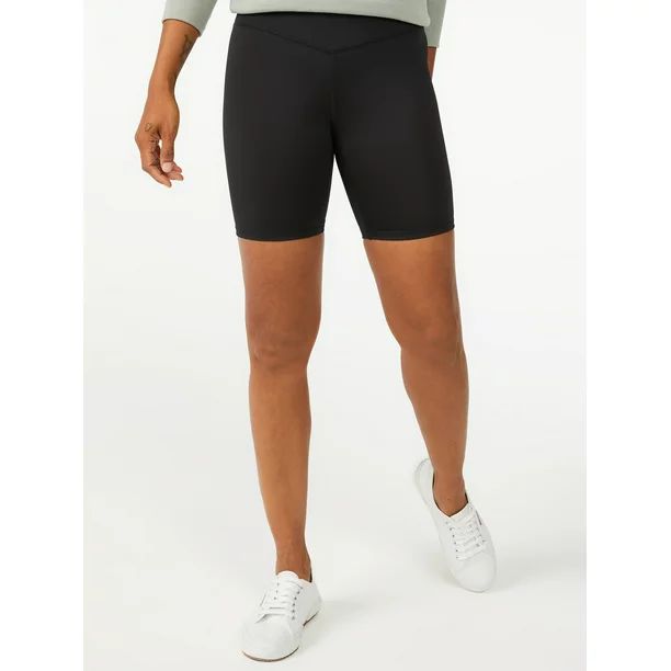 Free Assembly Women's High Waisted Bike Shorts - Walmart.com | Walmart (US)