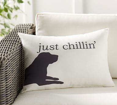 Chill Dog Indoor/Outdoor Lumbar Pillow | Pottery Barn (US)