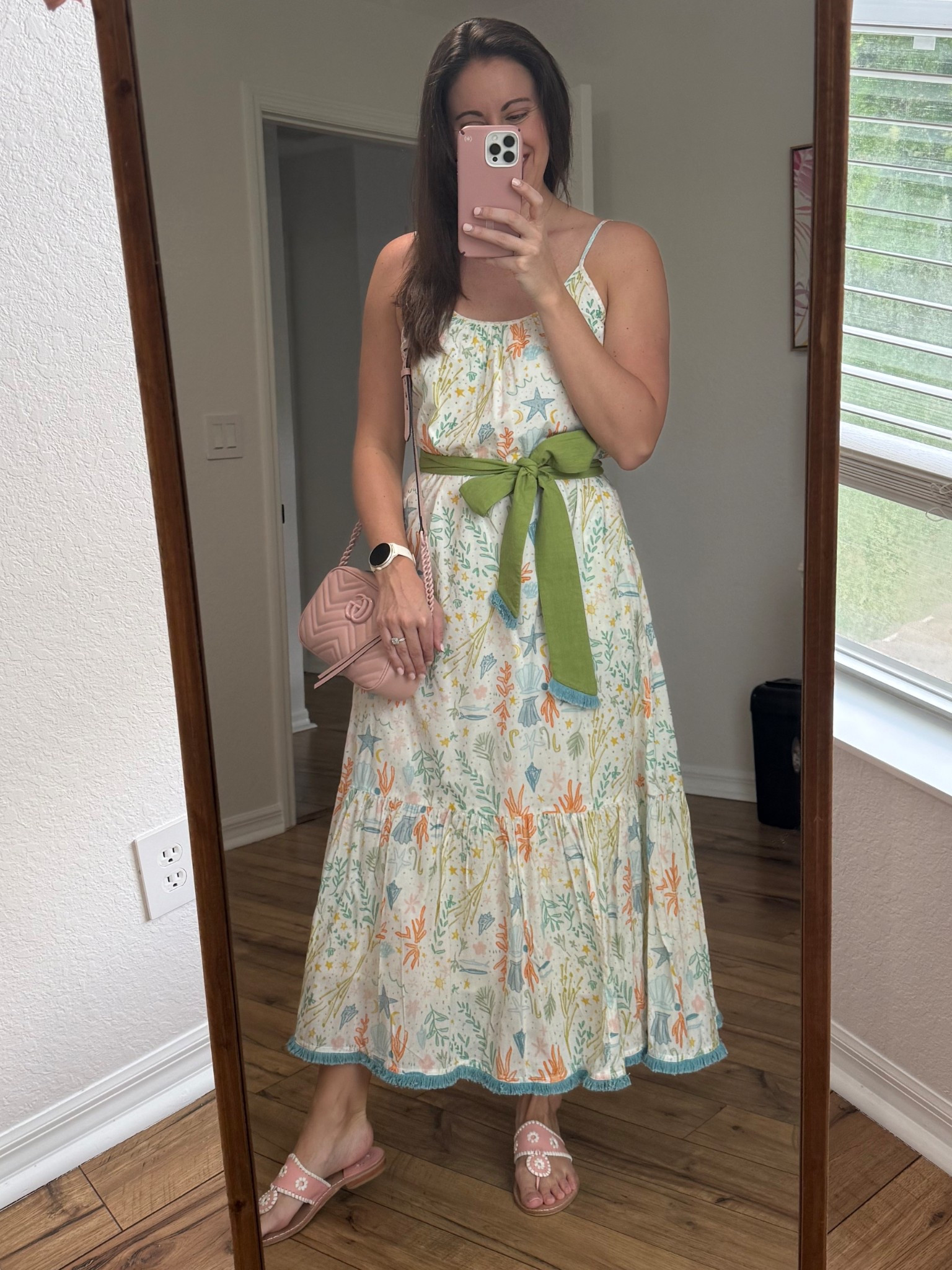 Feeling spring with a little tropical with this beach themed print from Beau & Ro! I love their dresses, especially because their belts are removable and do not have loops so you can’t completely choose your look! Their dresses fit true to size! 

#LTKdayinmylife #LTKgrwm #LTKootd