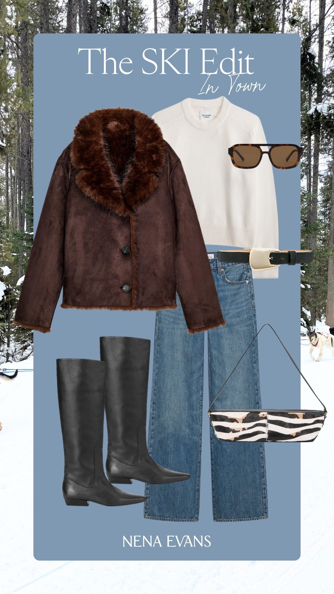 What to wear on your ski trip! Western boots and a fur cot are perfect for shopping and exploring a mountain town 🤎


Winter outfit, Winter fashion, Winter coat, aspen outfit, jackson hole outfit, Jeans, Denim, western inspired outfit 