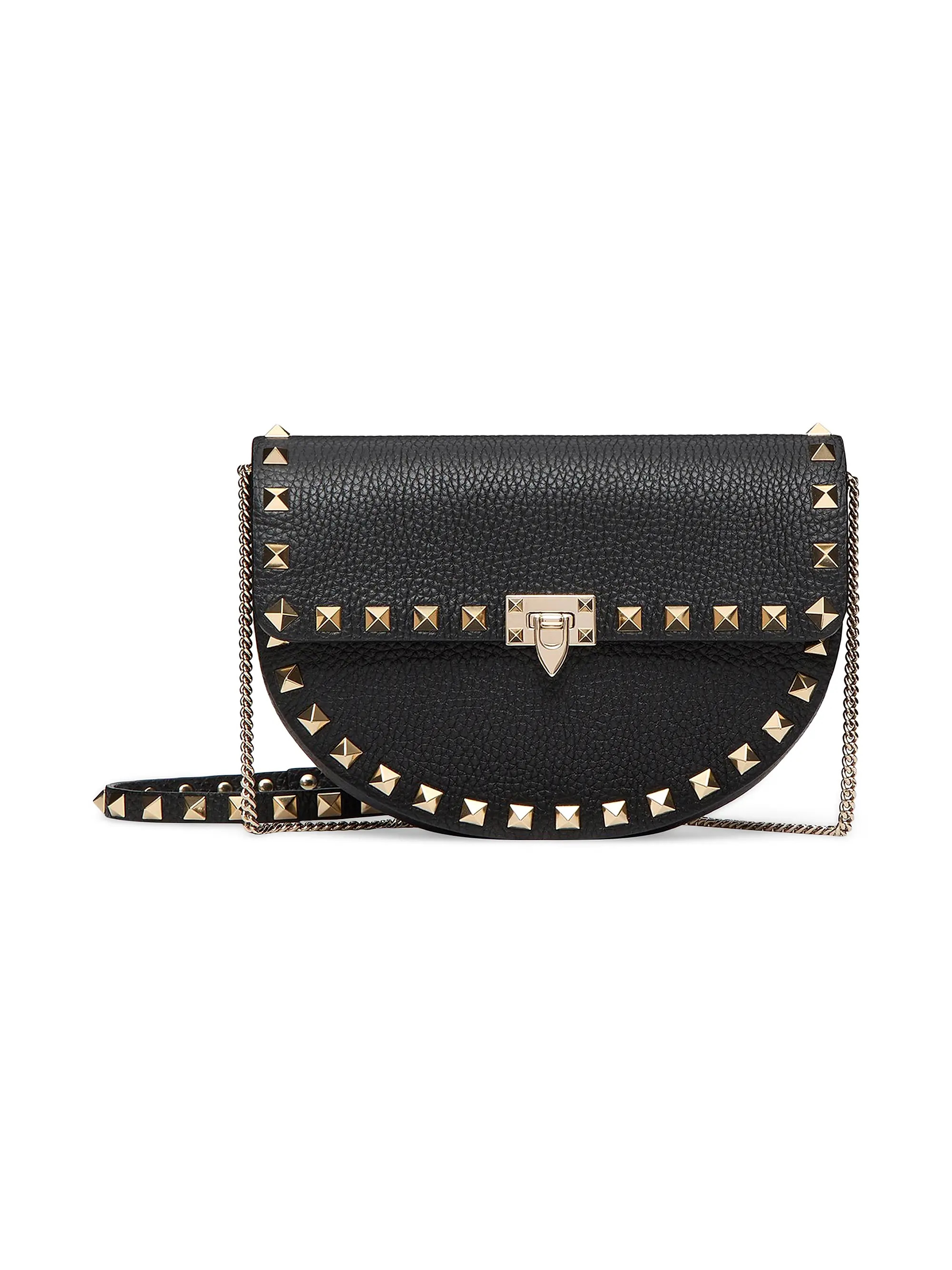 Mini Rockstud Crossbody Bag in Grainy Calfskin | Saks Fifth Avenue