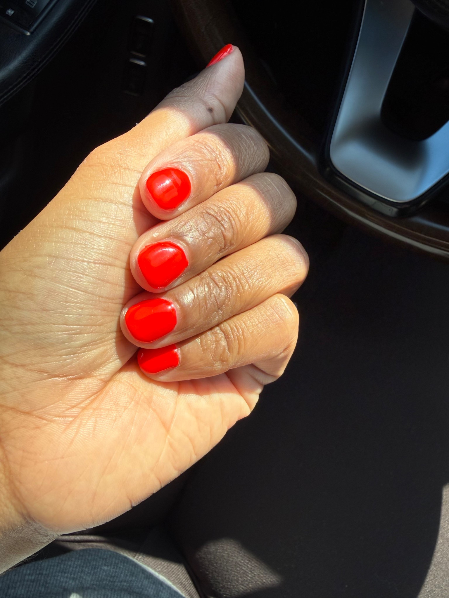 Cherry red gel polish!