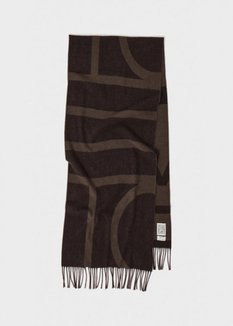 Toteme Women's Wool Geometric Square Scarf Letter Scarf | eBay | eBay US