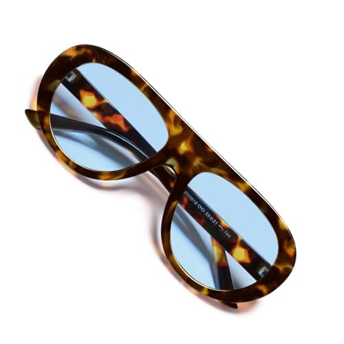 VANLINKER Retro Aviator Sunglasses for Women Chic Classic 70s Vintage Trendy 2025 Chunky Sun Glasses VL9865,Tortoise/Blue | Amazon (US)