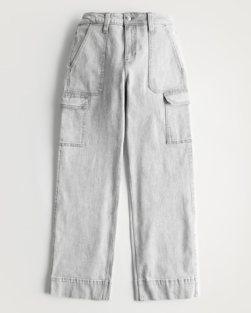 Women's High-Rise Baggy Wide-Leg Jeans | Women's Bottoms | HollisterCo.com | Hollister (US)