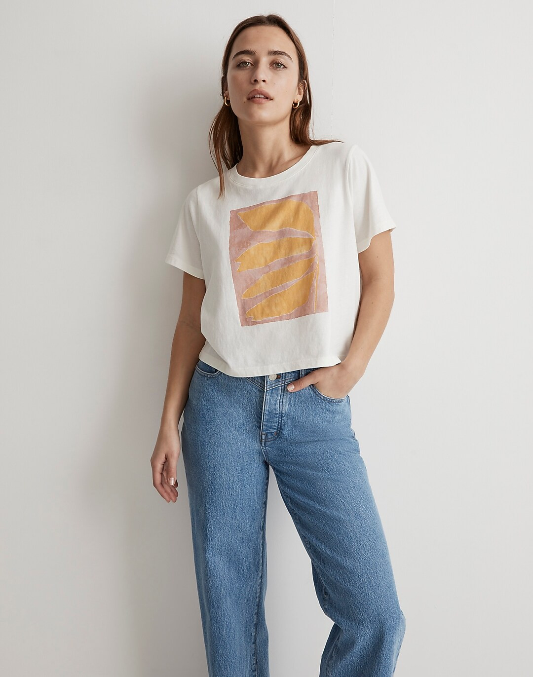 Madewell x Kate Roebuck Echo Graphic Softfade Perfect Vintage Oversized Tee | Madewell