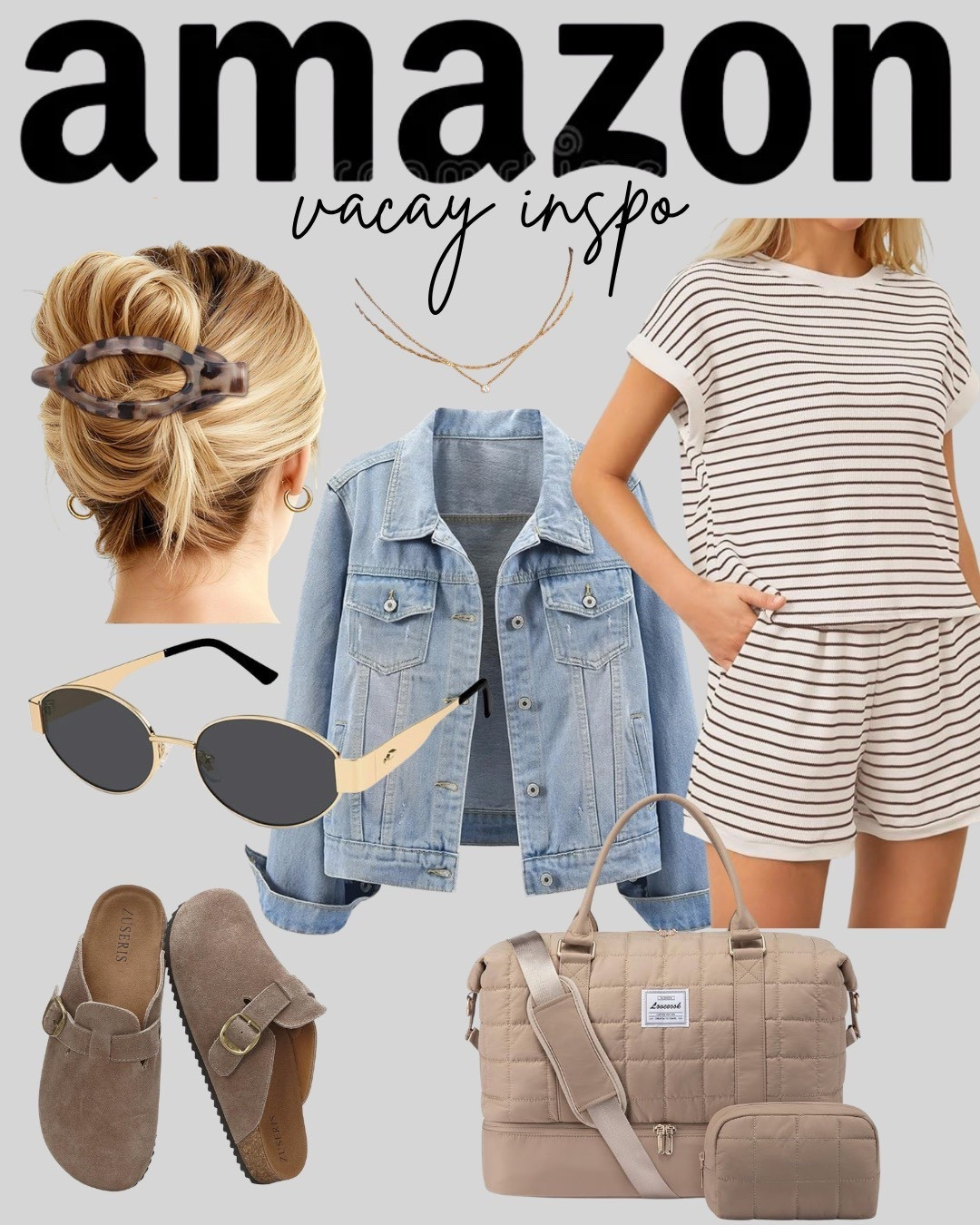 The ultimate Amazon travel uniform is here! Comfort meets chic with this striped lounge set and the perfect quilted weekender bag for all your essentials.✈️🧳🌞

#AmazonFashion #LTKTravel #AirportOOTD #VacayInspo #AmazonFinds


#LTKmomlife #LTKSeasonal #LTKTravel
