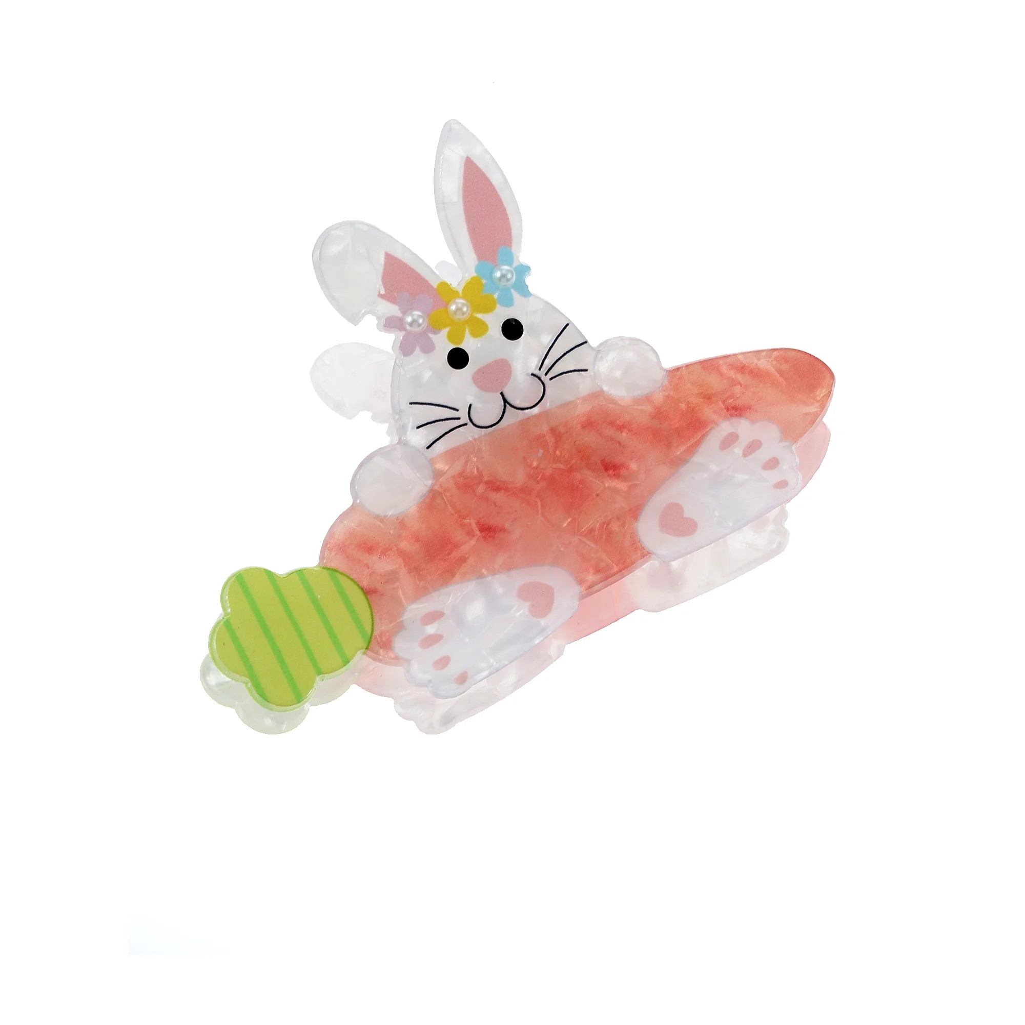 Way to Celebrate Easter Bunny and Carrot Claw Clip, 1 Piece | Walmart (US)