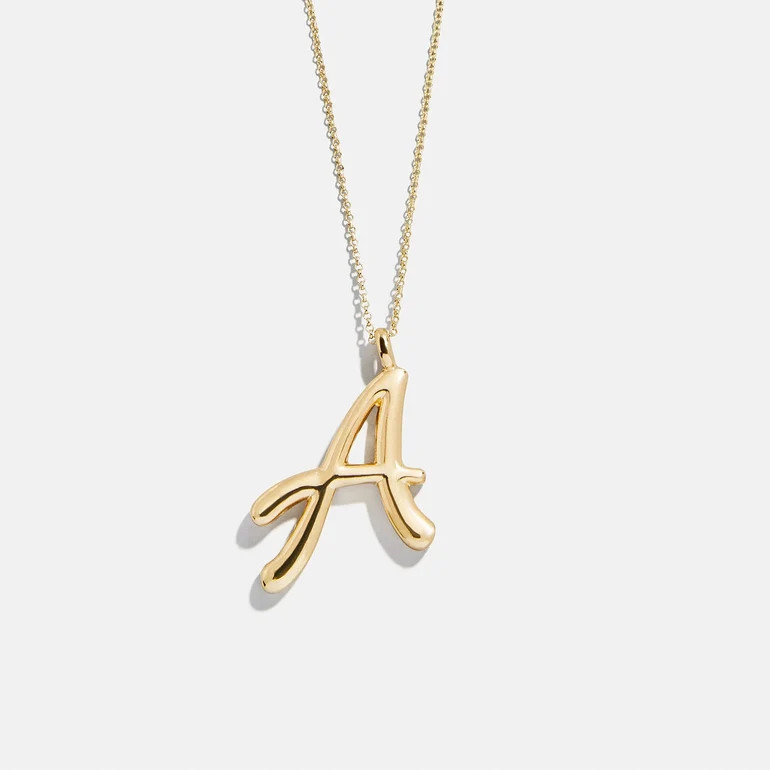 Signature Initial Necklace - Gold | BaubleBar