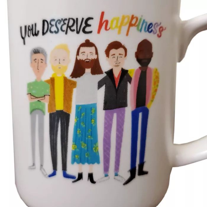 Queer Eye 18oz Stoneware You Deserve Hapiness Mug | Target