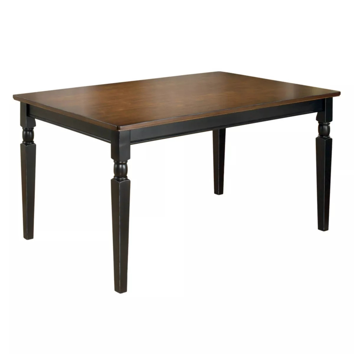Owingsville Rectangular Dining Room Table Wood/Black/Brown - Signature Design by Ashley | Target