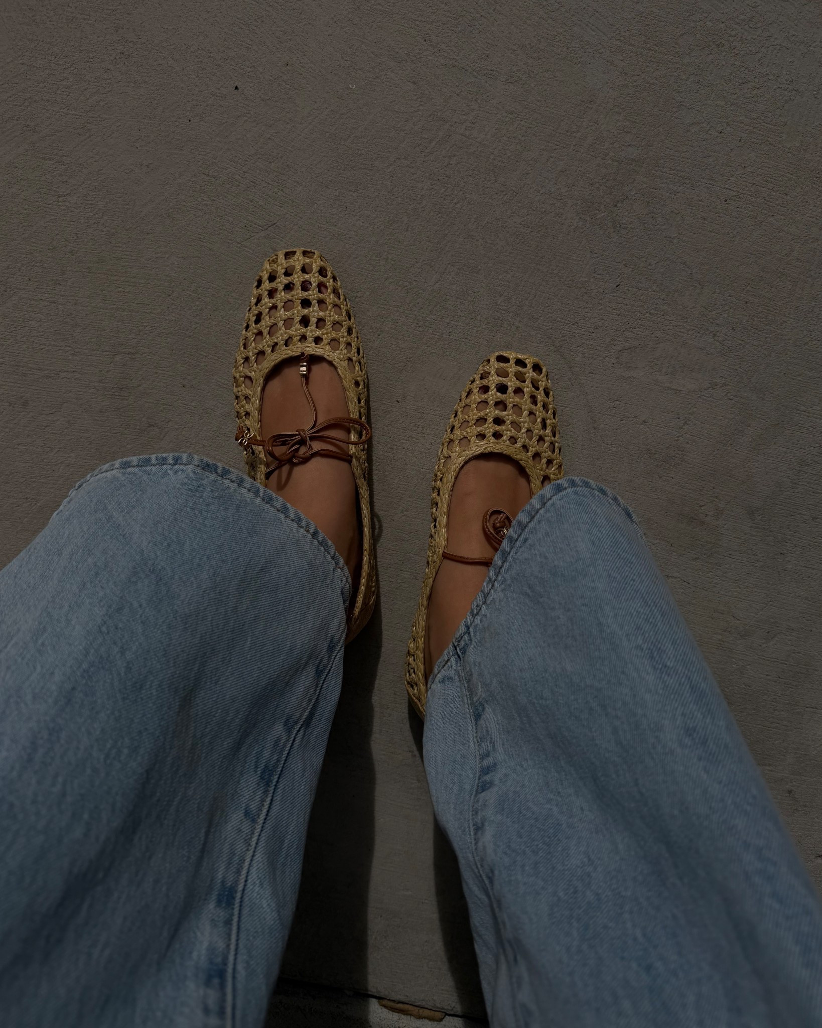 Comfy woven ballet flats - spring shoes 

Comes in multiple colors. I found this color to run tts. For the most versatile color option I think the modern ivory works well for spring/summer