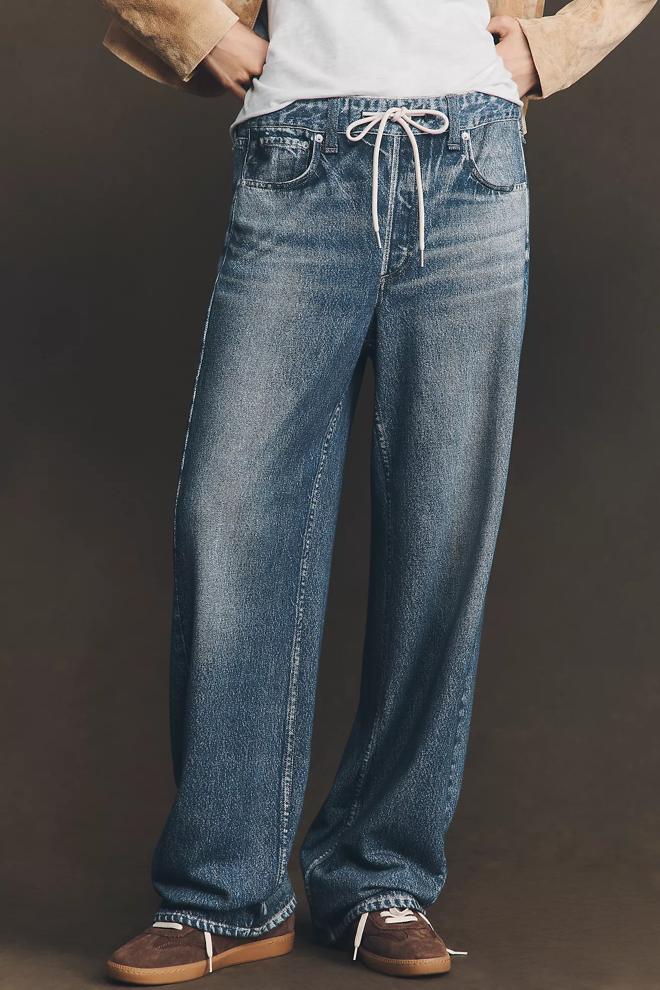 rag & bone Miramar High-Rise Wide-Leg Jeans | Anthropologie (US)