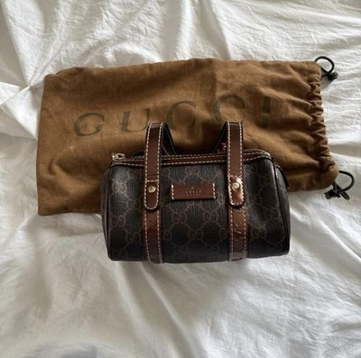 Gucci Mini Boston Bag Vintage GG Canvas, Brown | eBay | eBay US