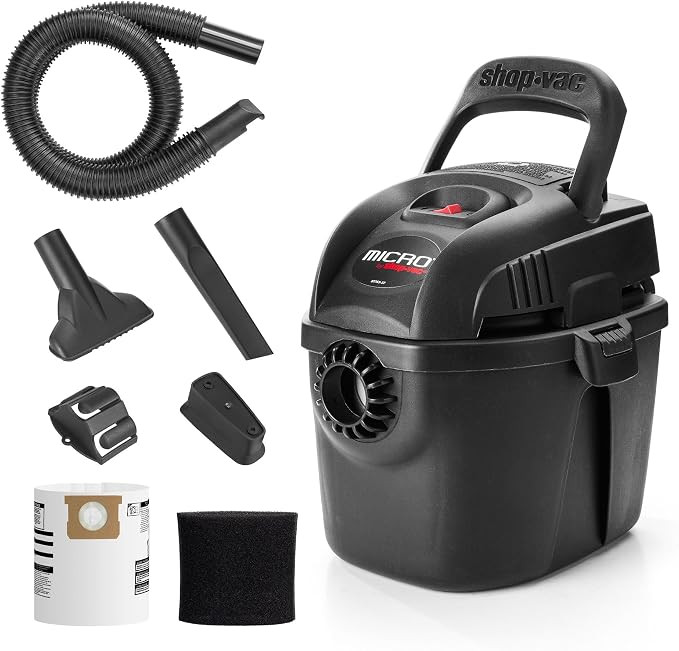 Shop-Vac 2021005 1 Gallon Micro Wet/Dry Vacuum, 1.0 Peak HP, 1.25 Inch Diameter x 4 Foot Hose, 6 ... | Amazon (US)