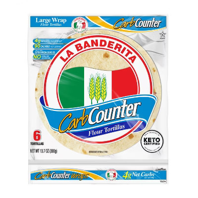 La Banderita Carb Counter 10" Flour Tortillas - 13.7oz/6ct | Target