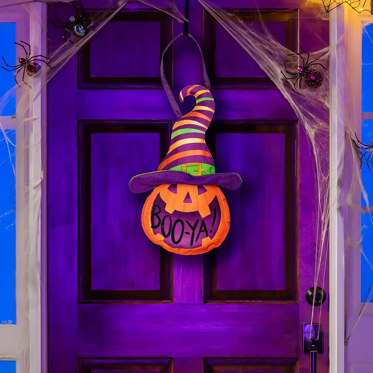 Witch Hat Door D\u00e9cor, Boo-Ya | My Evergreen