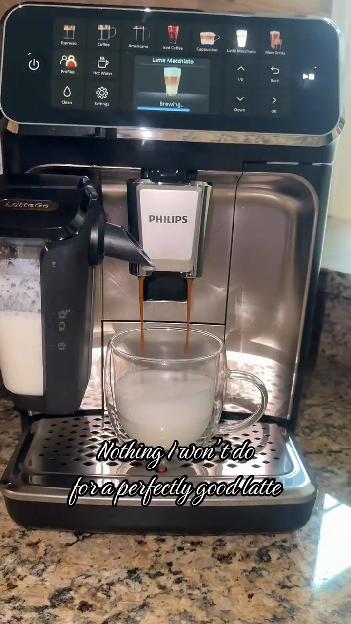 This coffee machine has been a game changer and do glad the hubby splurged on it. Best #latte #espresso and #capuccino Loving my #cafecito in the morning I feel like a barista 🫣🤭☕️

#LTKmorningroutine