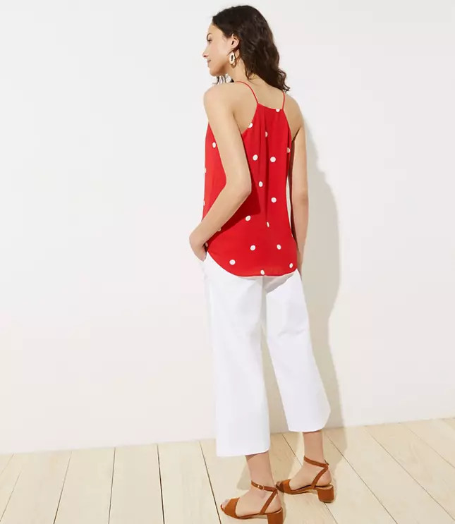 Dotted Strappy Cami | LOFT
