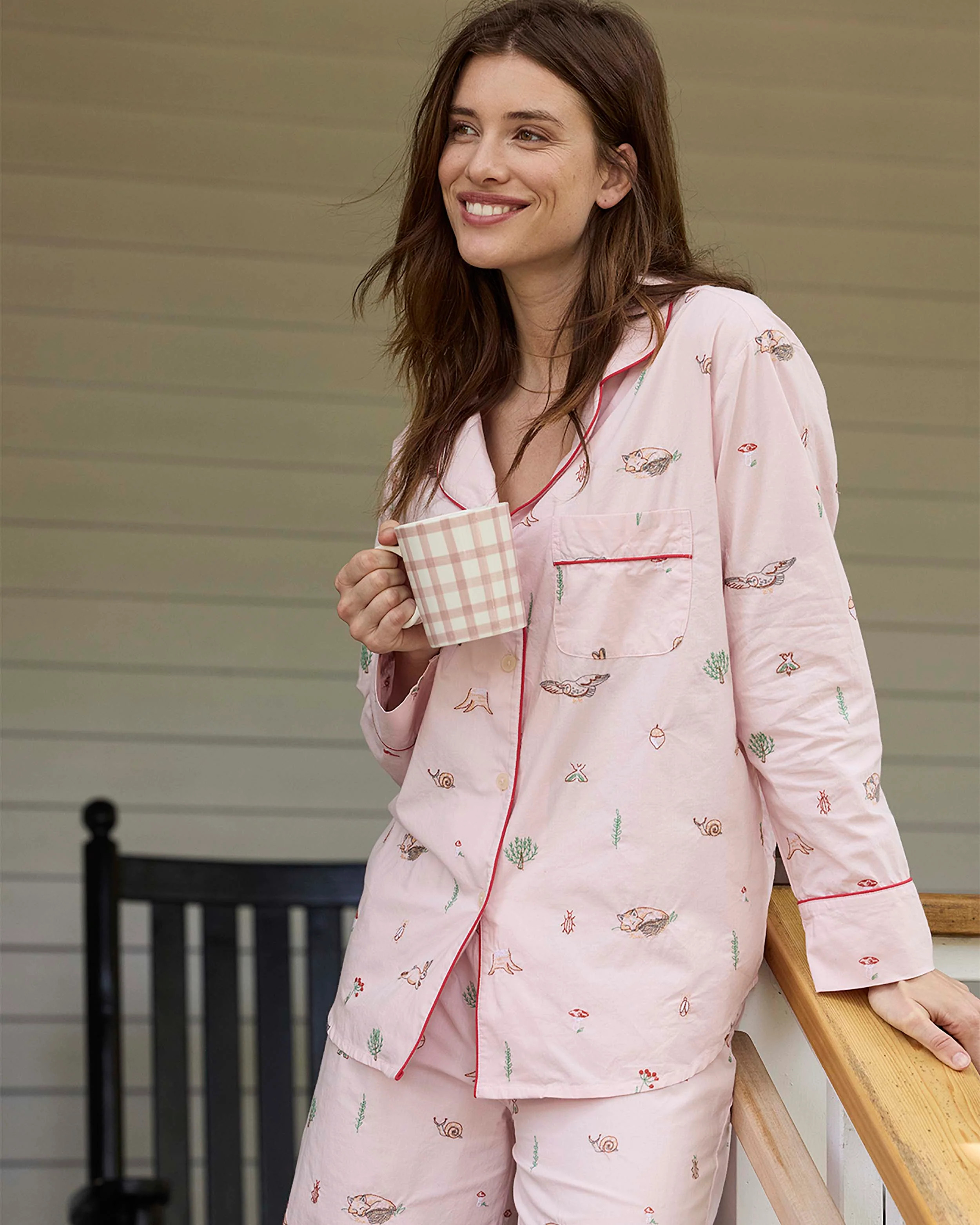 Woodland Storybook - Long PJ Set - Blush | Printfresh