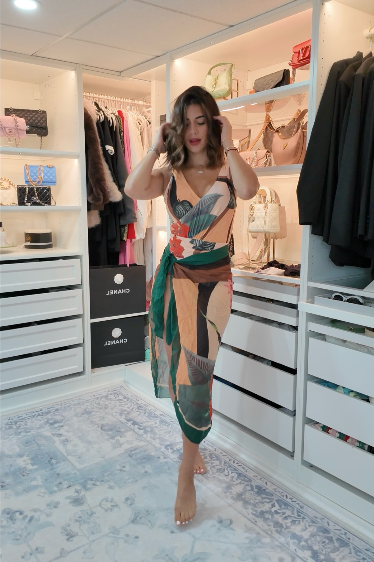 Fam pool day🥵 OBSESSED with this one piece swim and coverup from @walmartfashion #walmartpartner #walmartfashion  

#LTKSwim