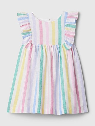 babyGap Linen-Cotton Stripe Dress | Gap (US)