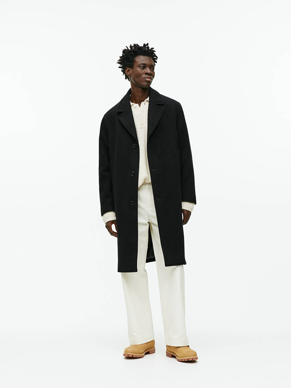 Single-Breasted Wool-Blend Coat | ARKET (US&UK)