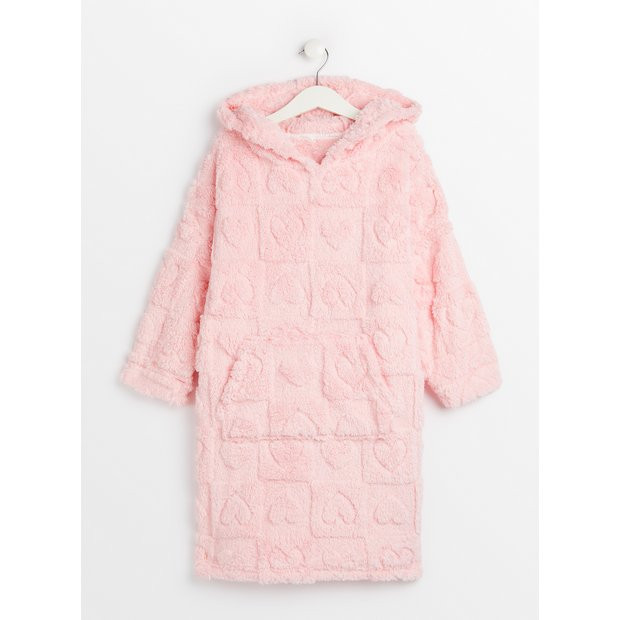 Buy Pink Heart Fleece Hooded Blanket 3-4 years | Pyjamas | Tu | Tu Clothing