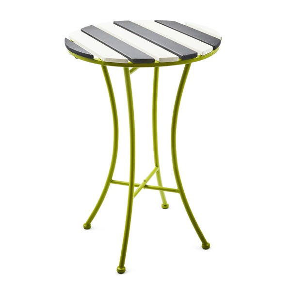 MacKenzie-Childs Outdoor Black and White Bistro Side Table | MacKenzie-Childs