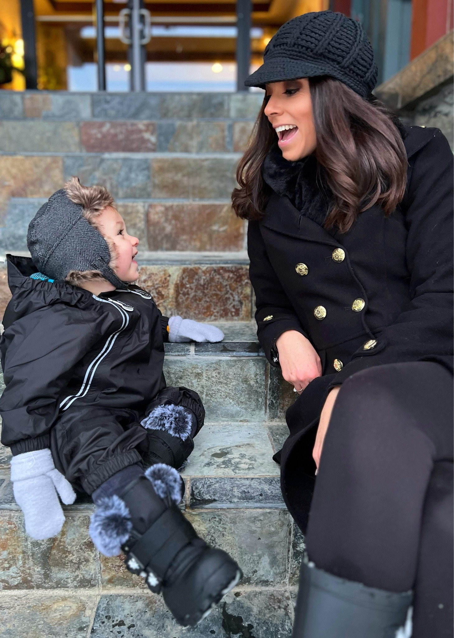 Mother and son moments ❤️ 

Toddler winter essentials, black and grey toddler combo, black and gold mama combo, cold but cozy! ☃️

#LTKkids #LTKSeasonal #LTKstyletip